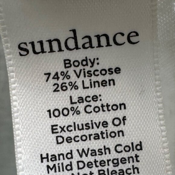 Sundance Sleeveless Embroidered Floral Lace Top Size Large - Picture 7 of 7